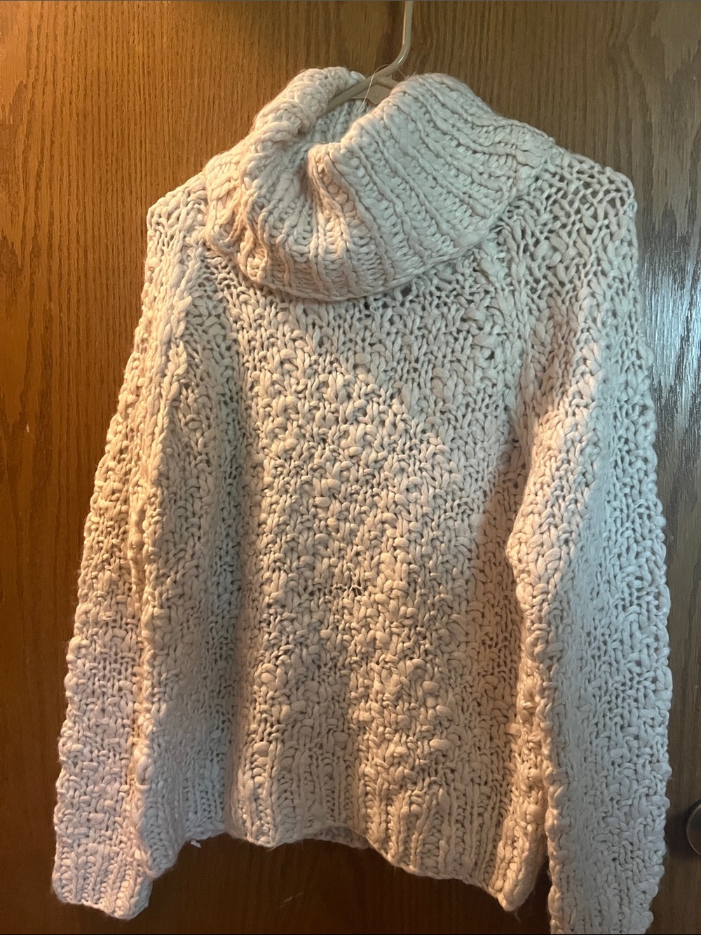 Chelsea & Theodore Cream Chunky Turtleneck Sweater